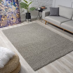 Muratap Vloerkleed - Loca Shaggy - Lichtgrijs - 300x400 Cm - Hoogpolig - Zacht Tapijt