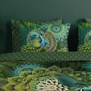 Hip Collectie Pauw Dekbedovertrek Groen-2-persoons (200 x 200/220 cm)