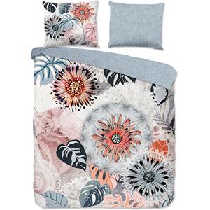 Hip Collectie Ralvira Flanel Dekbedovertrek Grijs-Lits-jumeaux (240 x 200/220 cm)