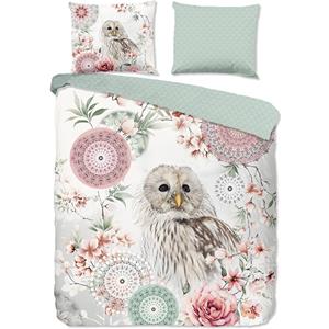 Hip Collectie Sneeuwuil Flanel Dekbedovertrek Off-white-2-persoons (200 x 200/220 cm)