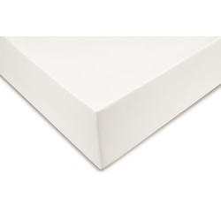 Zo!Home Hoeslaken Satinado - Katoen Satijn - 90x200 cm - Wit -  - 