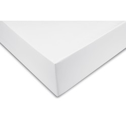 Zo!Home Hoeslaken Satinado - Katoen Satijn - 180x200 cm - Wit -  - 