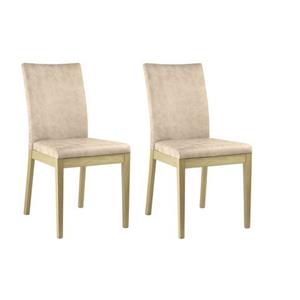 Home affaire Stoel met 4 poten Dendres Zitting en rugleuning zacht verdikt (set, 2 stuks)
