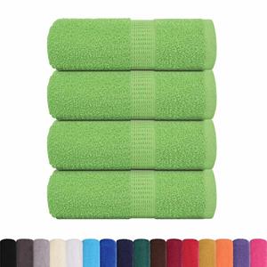 vidaXL Zeepdoekjes 4 st 30x30 cm 360 g/m² 100% katoen appelgroen