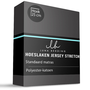 Luna Bedding Hoeslaken Jersey Stretch - 180x200 cm - Keuze Uit Meerdere Kleuren -  - 