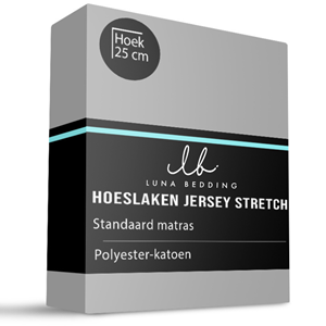 Luna Bedding Hoeslaken Jersey Stretch - 140x200 cm - Keuze Uit Meerdere Kleuren -  - 