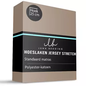 Luna Bedding Hoeslaken Jersey Stretch - 140x200 cm - Keuze Uit Meerdere Kleuren -  - 