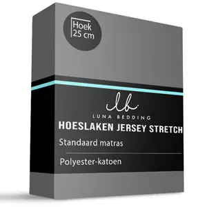 Luna Bedding Hoeslaken Jersey Stretch - 160x200 cm - Keuze Uit Meerdere Kleuren -  - 