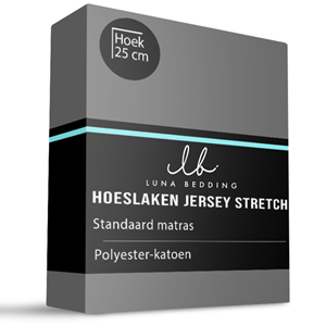 Luna Bedding Hoeslaken Jersey Stretch - 190x200 cm - Keuze Uit Meerdere Kleuren -  - 