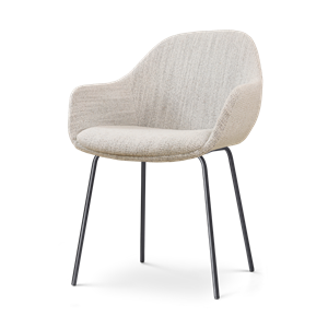 Nolon Nora-Mae eetkamerstoel beige gemêleerd - zwart onderstel