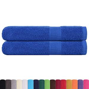 vidaXL Handdoeken 2 st 100x200 cm 360 g/m² 100% katoen blauw