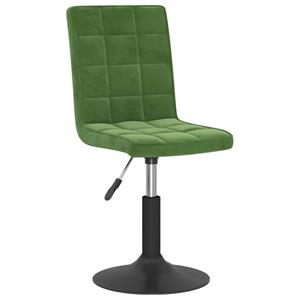 vidaXL Eetkamerstoelen draaibaar 2 st fluweel donkergroen
