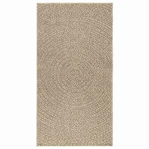 vidaXL Vloerkleed ZIZUR beige binnen en buiten 80x150 cm jute look