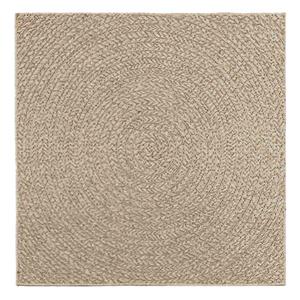 vidaXL Vloerkleed ZIZUR beige binnen en buiten 120x120 cm jute look