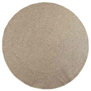 vidaXL Vloerkleed ZIZUR beige binnen en buiten Ø 200 cm jute look