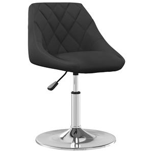 vidaXL Eetkamerstoelen draaibaar 2 st fluweel zwart