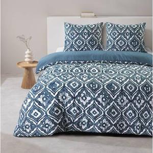 Leen Bakker Dekbedovertrek Fez - blauw - 240x220 cm