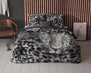 RoyalTextile - Cheetah Dekbedovertrek Katoen - Grijs - 140 x 220