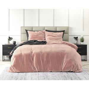 Sleeptime - Velvet Dekbedovertrek - Roze - 200 x 220