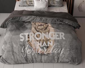RoyalTextile - Stronger Dekbedovertrek 100% Katoen - Grijs - 240 x 220