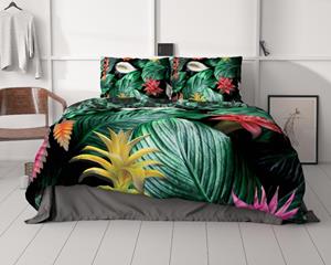 RoyalTextile - Cintia Dekbedovertrek Katoen-Satijn - Groen - 240 x 220