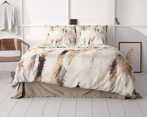 RoyalTextile - Malvina Dekbedovertrek Katoen-Satijn - Nude - 240 x 220