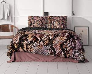 RoyalTextile - Martina Dekbedovertrek Katoen-Satijn - Zwart - 240 x 220