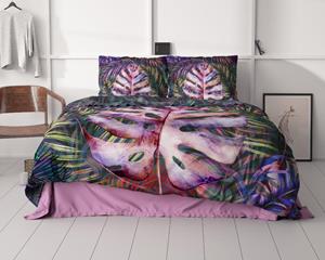 RoyalTextile - Romina Dekbedovertrek Katoen-Satijn - Paars - 240 x 220