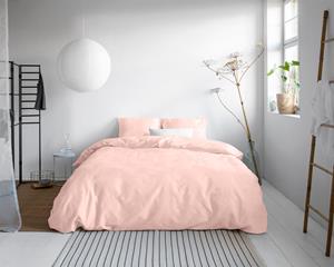 RoyalTextile - Uni Satijn Dekbedovertrek Katoen-Satijn - Roze - 200 x 200/260