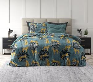 RoyalTextile - Velvet Axel Dekbedovertrek - Groen - 240 x 220