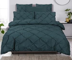 RoyalTextile - Salvador Dekbedovertrek - 100% katoen - Donkergroen - 200 x 220