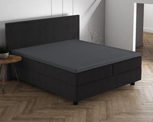 RoyalTextile - Topper Hoeslaken Dubbel Jersey - Antraciet - 80/90 X 200/220