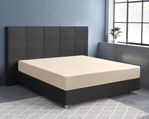 RoyalTextile - Hoeslaken Katoen-Satijn - Zand - 180 x 220