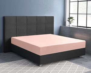 RoyalTextile - Hoeslaken Katoen-Satijn - Roze - 200 x 220