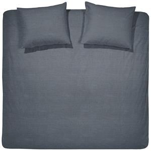 Cinderella Dekbedovertrek Linnenlook Lyn Antraciet-2-persoons (200 x 200/220 cm)
