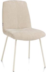 Filipo eetkamerstoel - frame is tone in tone - stof Cadiz - creme