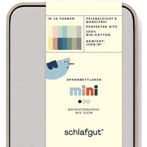 Schlafgut Hoeslaken Casual Mini Spannbettlaken voor kinderen, made in green by oeko-tex