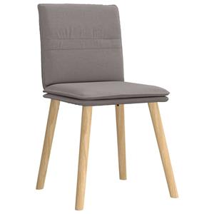 vidaXL Eetkamerstoelen 6 st stof taupe