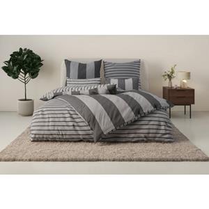 Home affaire Tweezijdig te gebruiken overtrekset Sari in 135 x 200, 155 x 220 of 200 x 200 cm in verschillende kwaliteiten, maritieme dekbedovertrek met reversible-look