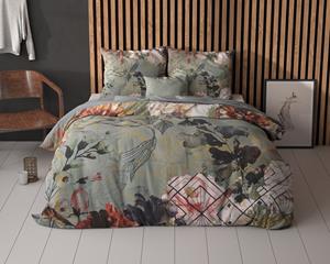 RoyalTextile - Marble Art Deco Dekbedovertrek 100% katoen - Groen - 200 x 220