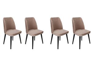 Atelier Del Sofa Set van 4 eetkamerstoelen Tulin velvet | 