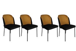 Atelier Del Sofa Set van 4 eetkamerstoelen Dore velvet | 