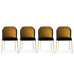 Atelier Del Sofa Set van 4 eetkamerstoelen Dore velvet | 