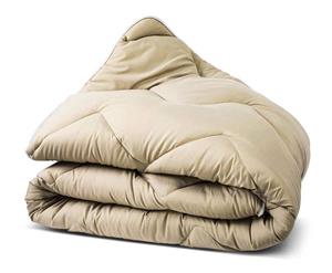Zavelo Dekbed uni wasbaar taupe-1-persoons (140x200 cm)