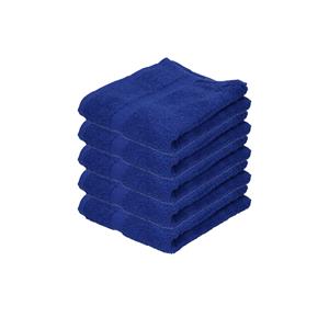 Towelcity Luxe badhanddoek - 5x - blauw - 50 x 90 cm - 550 grams - Badkamer textiel - Katoen -