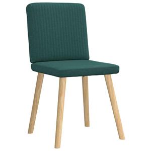 vidaXL Eetkamerstoelen 2 st stof donkergroen