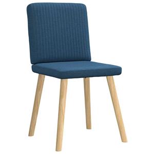 vidaXL Eetkamerstoelen 2 st stof blauw