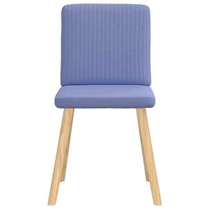 vidaXL Eetkamerstoelen 2 st stof jeansblauw