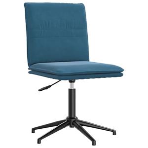 vidaXL Eetkamerstoelen 2 st fluweel blauw