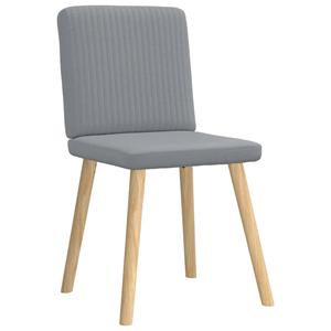 vidaXL Eetkamerstoelen 6 st stof lichtgrijs